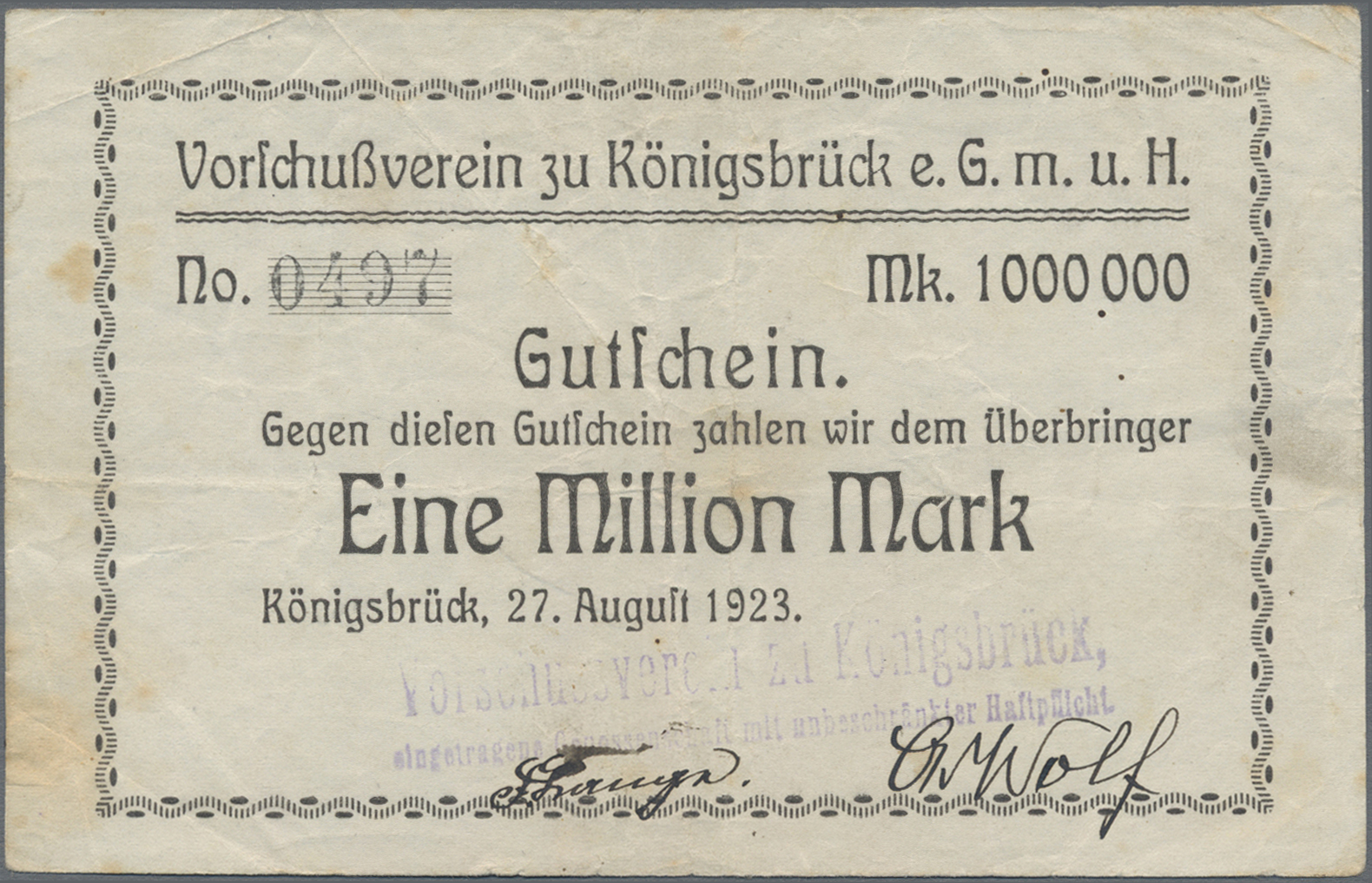 Lot 14754 - Deutschland - Notgeld - Sachsen | Banknoten  -  Auktionshaus Christoph Gärtner GmbH & Co. KG 53rd AUCTION - Day 6 Coins/Banknotes