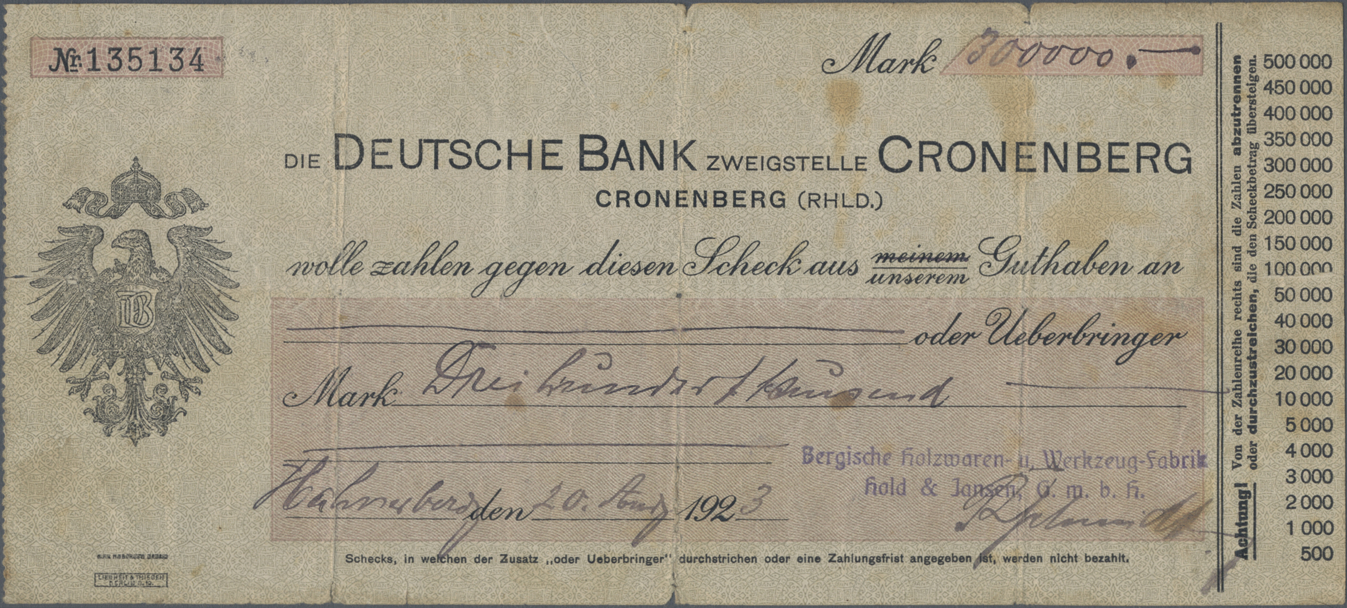 Lot 00746 - Deutschland - Notgeld - Rheinland | Banknoten  -  Auktionshaus Christoph Gärtner GmbH & Co. KG 56th AUCTION - Day 1
