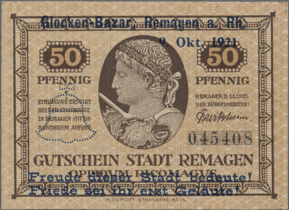Lot 14717 - Deutschland - Notgeld - Rheinland | Banknoten  -  Auktionshaus Christoph Gärtner GmbH & Co. KG 53rd AUCTION - Day 6 Coins/Banknotes