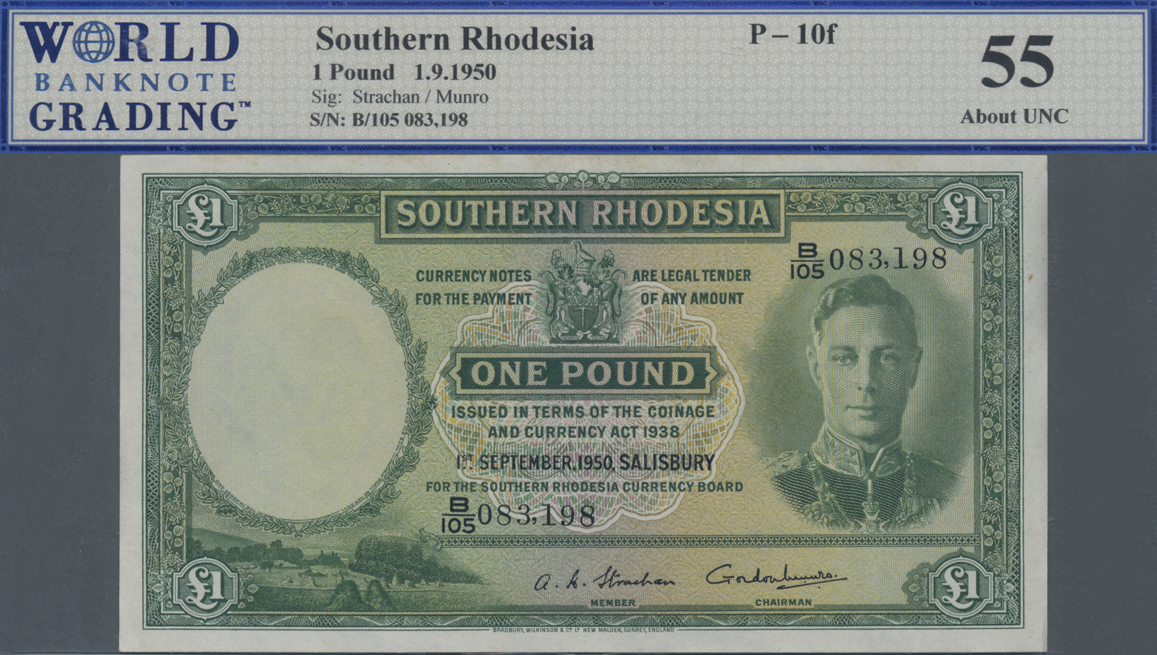 Lot 02585 - Southern Rhodesia / Süd-Rhodesien | Banknoten - Auktionshaus Christoph Gärtner GmbH & Co. KG Sale #45 Banknotes Worldwide Lot 02585 - Southern Rhodesia / Süd-Rhodesien | Banknoten - Auktionshaus Christoph Gärtner GmbH & Co. KG Sale #45 Banknotes Worldwide