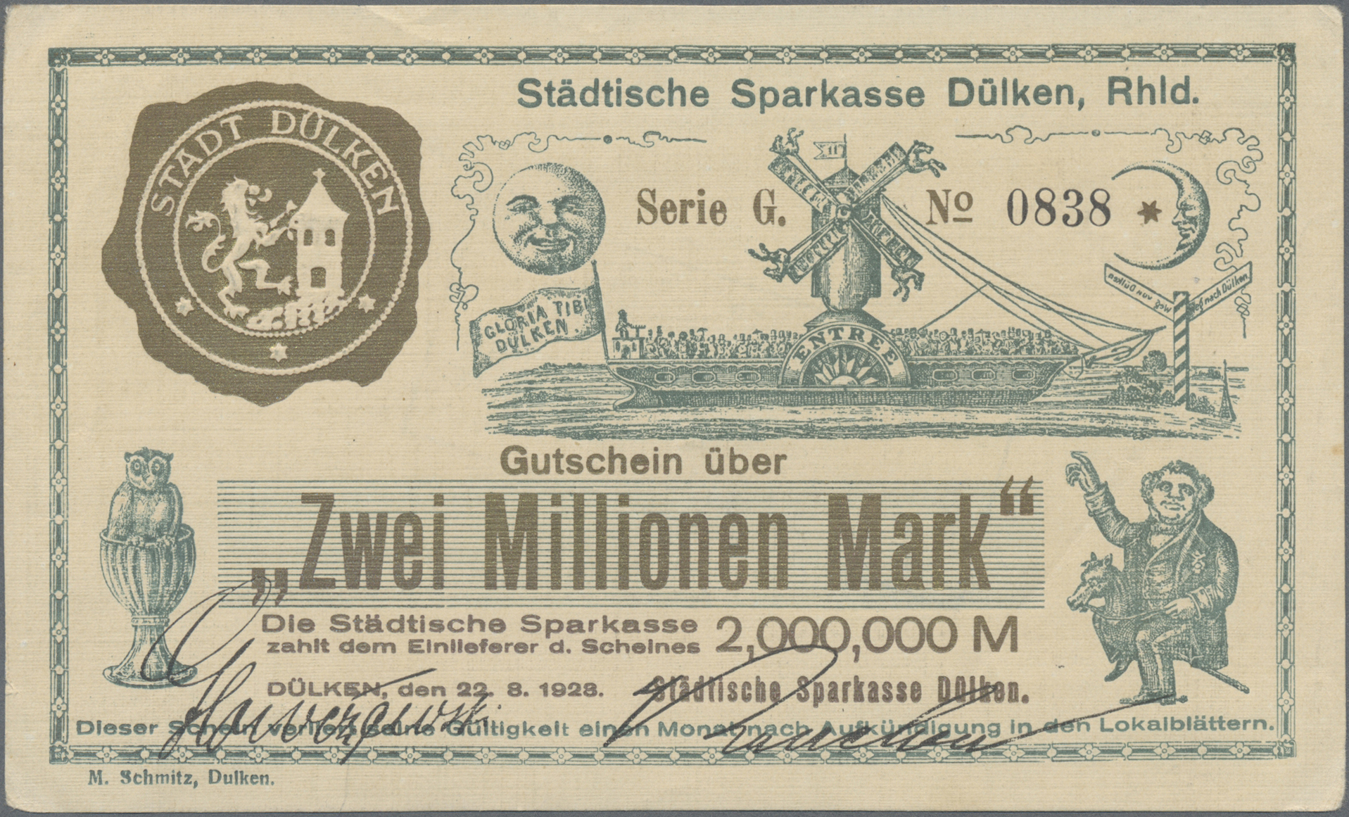 Lot 14706 - Deutschland - Notgeld - Rheinland | Banknoten  -  Auktionshaus Christoph Gärtner GmbH & Co. KG 53rd AUCTION - Day 6 Coins/Banknotes
