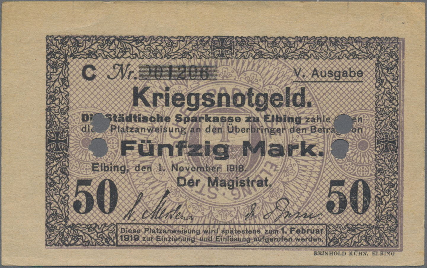 Lot 00794 - Deutschland - Notgeld - Ehemalige Ostgebiete | Banknoten - Auktionshaus Christoph Gärtner GmbH & Co. KG 55th AUCTION - Day 1 Lot 00794 - Deutschland - Notgeld - Ehemalige Ostgebiete | Banknoten - Auktionshaus Christoph Gärtner GmbH & Co. KG 55th AUCTION - Day 1