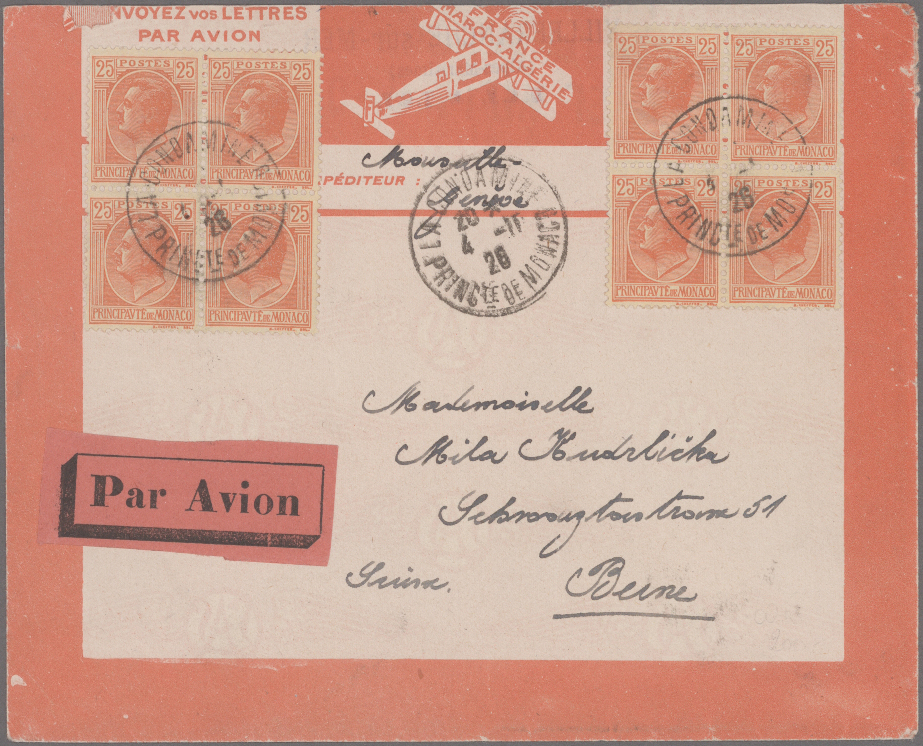 Lot 06566 - Monaco  -  Auktionshaus Christoph Gärtner GmbH & Co. KG 53rd AUCTION - Day 4, Collections Overseas, Air & Shipmail, Thematics, Europe