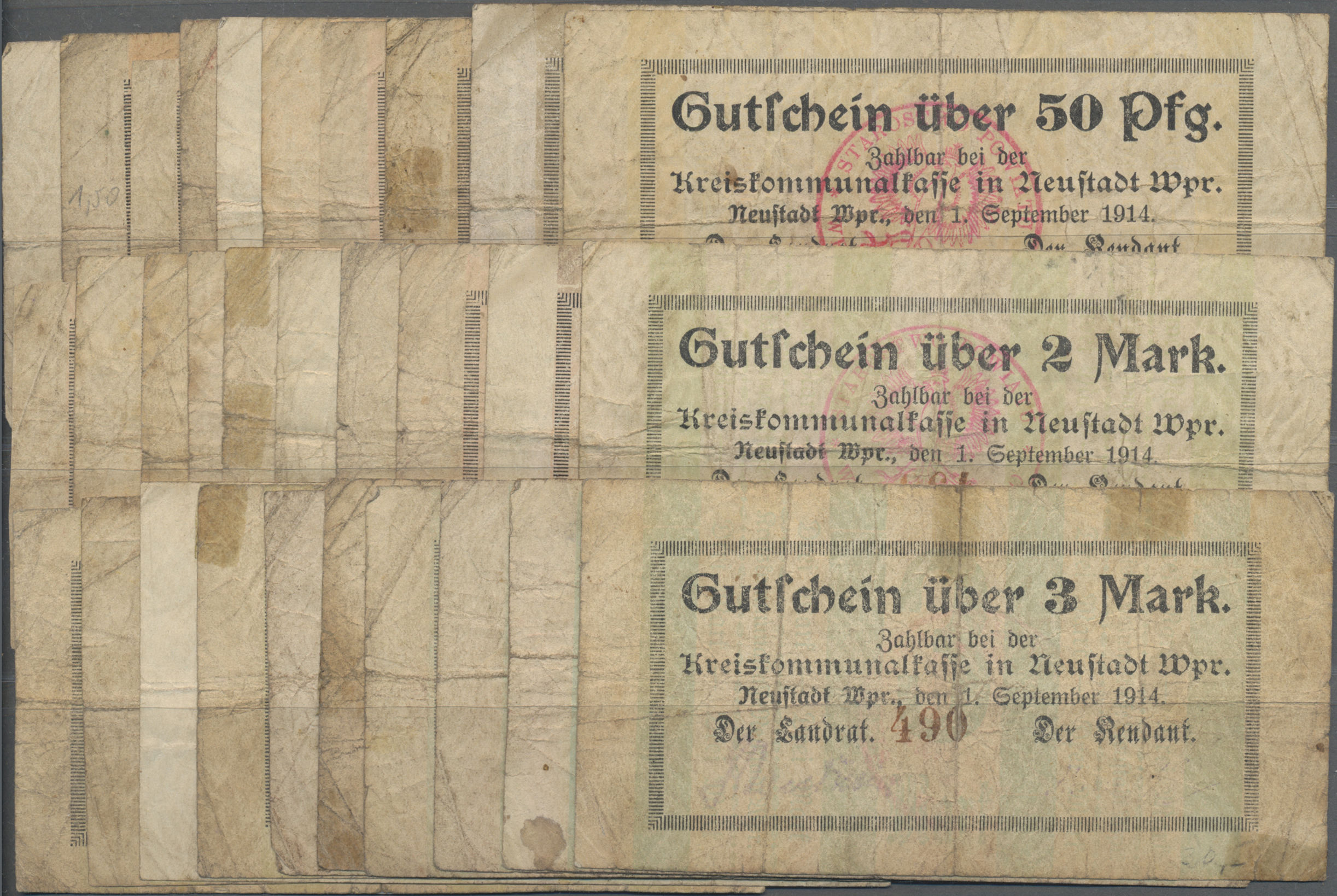 Lot 00803 - Deutschland - Notgeld - Ehemalige Ostgebiete | Banknoten - Auktionshaus Christoph Gärtner GmbH & Co. KG 55th AUCTION - Day 1 Lot 00803 - Deutschland - Notgeld - Ehemalige Ostgebiete | Banknoten - Auktionshaus Christoph Gärtner GmbH & Co. KG 55th AUCTION - Day 1