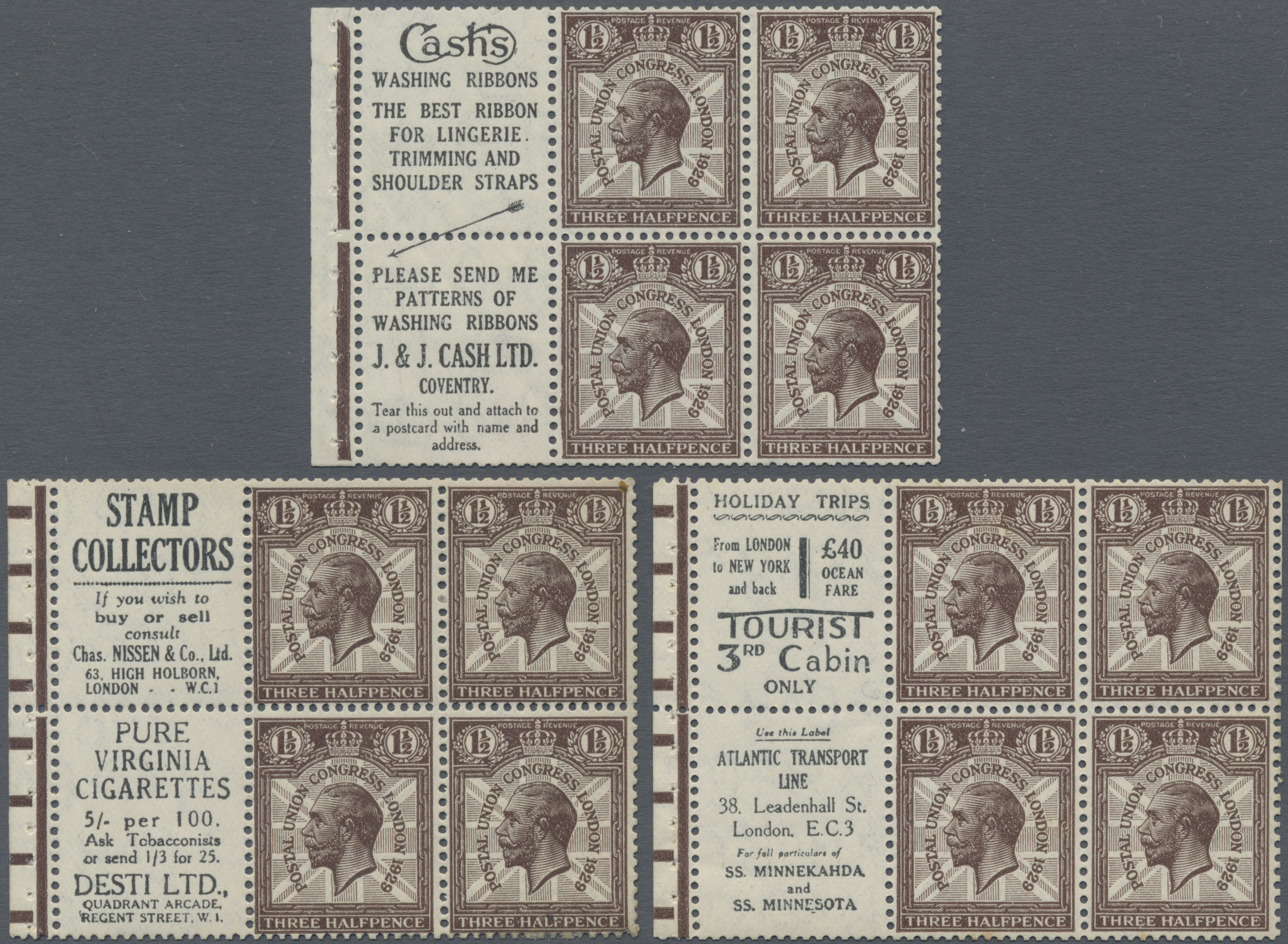 Lot 03417 - Großbritannien - Zusammendrucke - Auktionshaus Christoph Gärtner GmbH & Co. KG 57th AUCTION - Day 2 Lot 03417 - Großbritannien - Zusammendrucke - Auktionshaus Christoph Gärtner GmbH & Co. KG 57th AUCTION - Day 2
