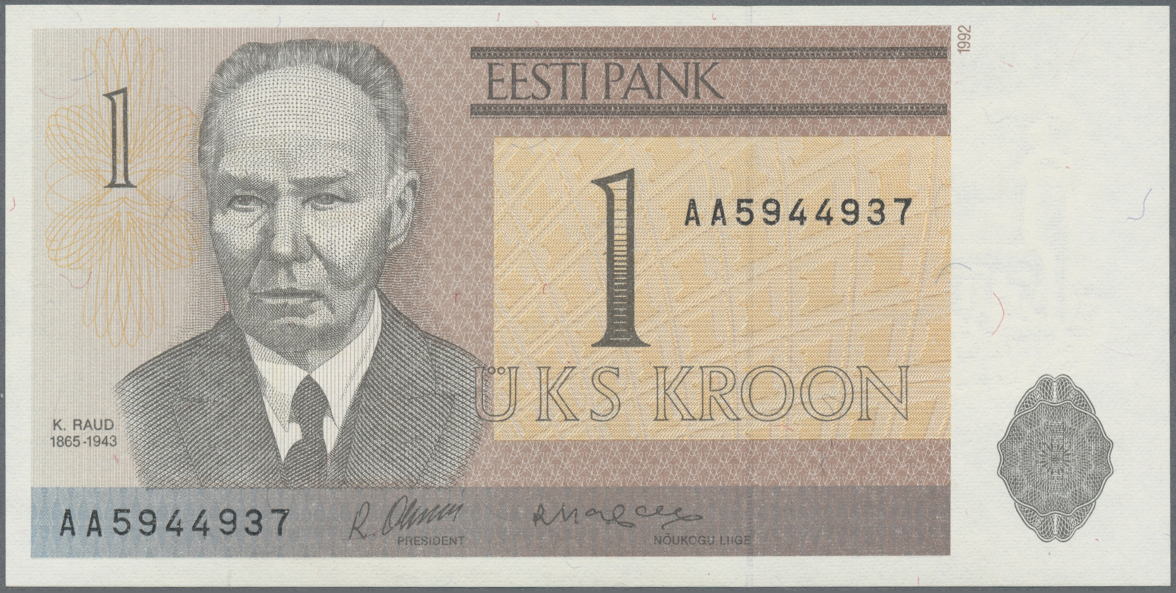 Lot 00180 - Estonia / Estland | Banknoten - Auktionshaus Christoph Gärtner GmbH & Co. KG 57th AUCTION - Day 1 Lot 00180 - Estonia / Estland | Banknoten - Auktionshaus Christoph Gärtner GmbH & Co. KG 57th AUCTION - Day 1