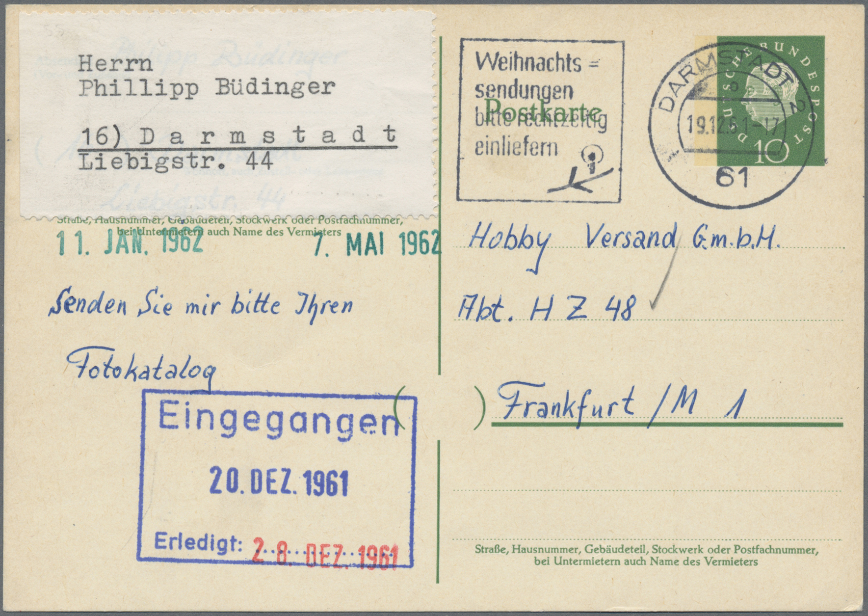 Lot 06935 - Bundesrepublik - Ganzsachen  -  Auktionshaus Christoph Gärtner GmbH & Co. KG 57th AUCTION - Day 3
