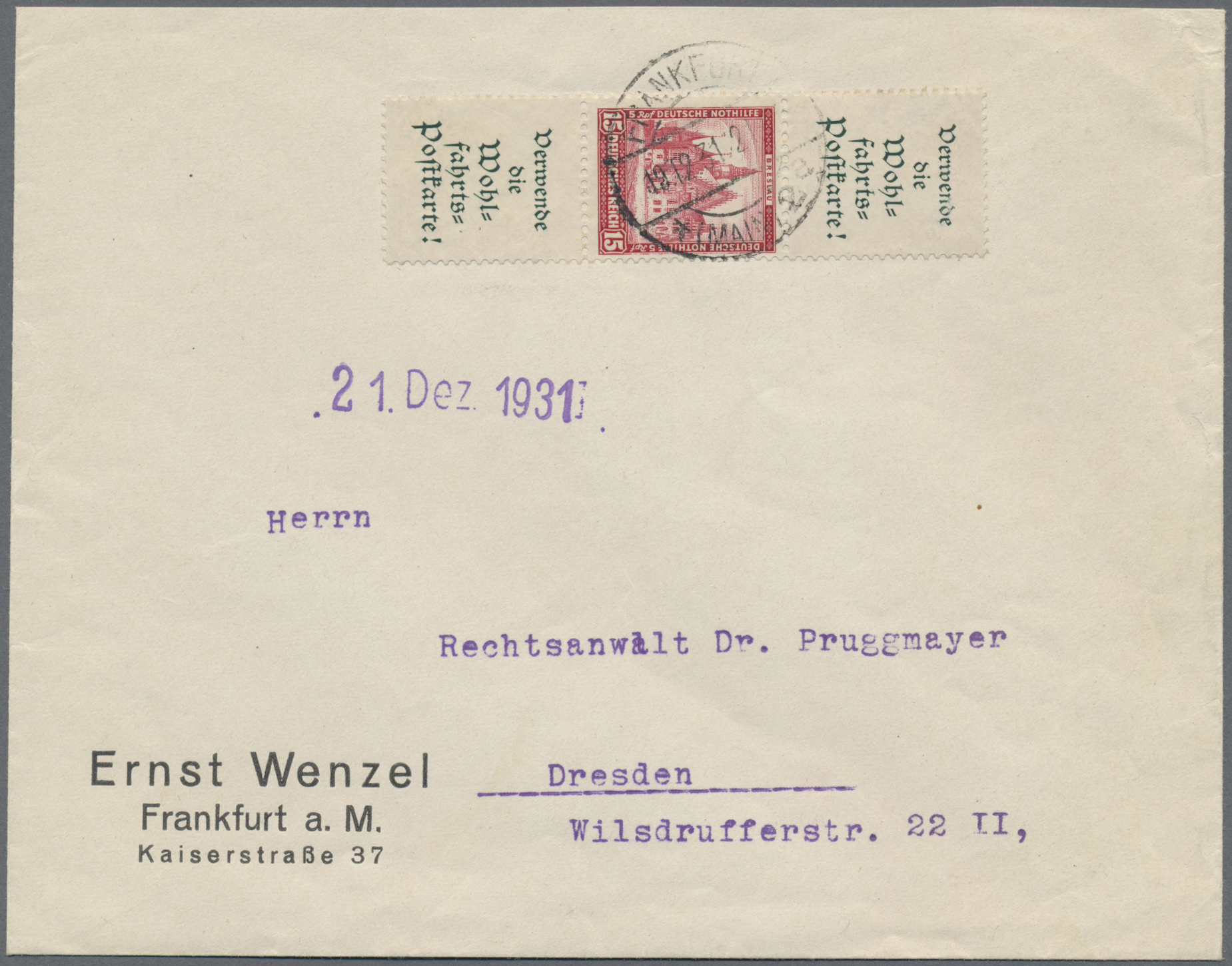 Stamp Auction - Deutsches Reich - Zusammendrucke - Sale #46 Single lots ...