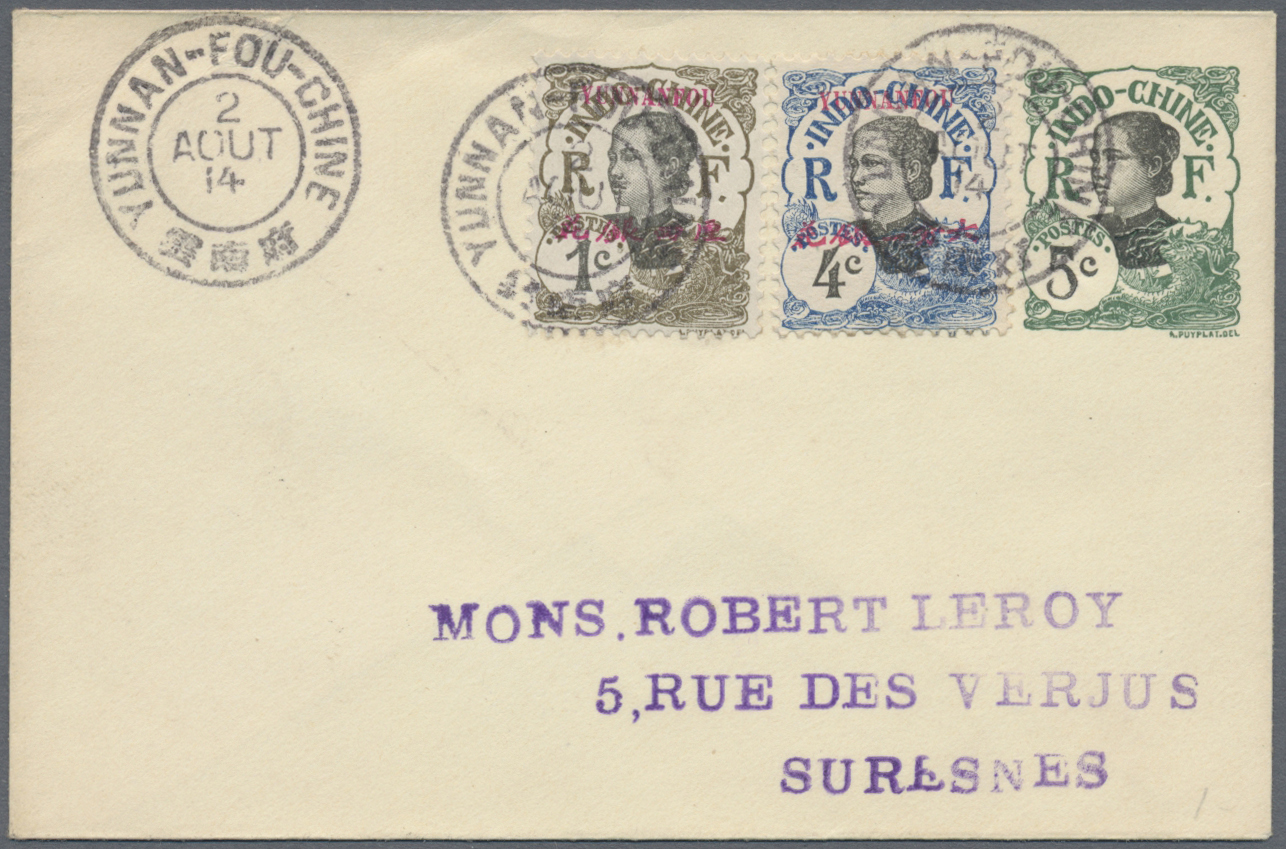 Stamp Auction - Französisch-Indochina - Postämter in Südchina - Sale ...