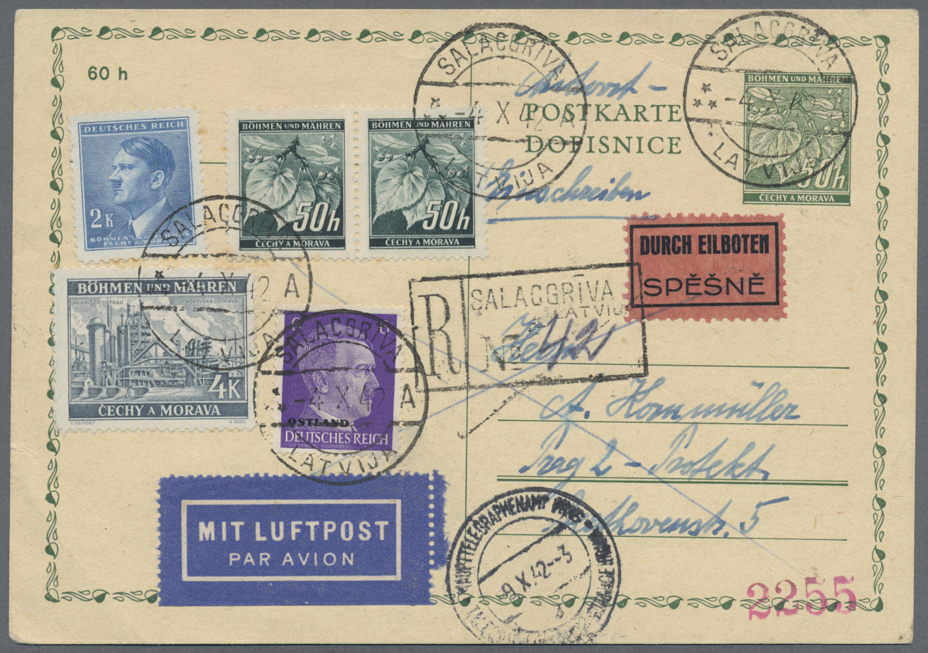 Stamp Auction - Dt. Besetzung II WK - Ostland - Sale #46 Single lots ...