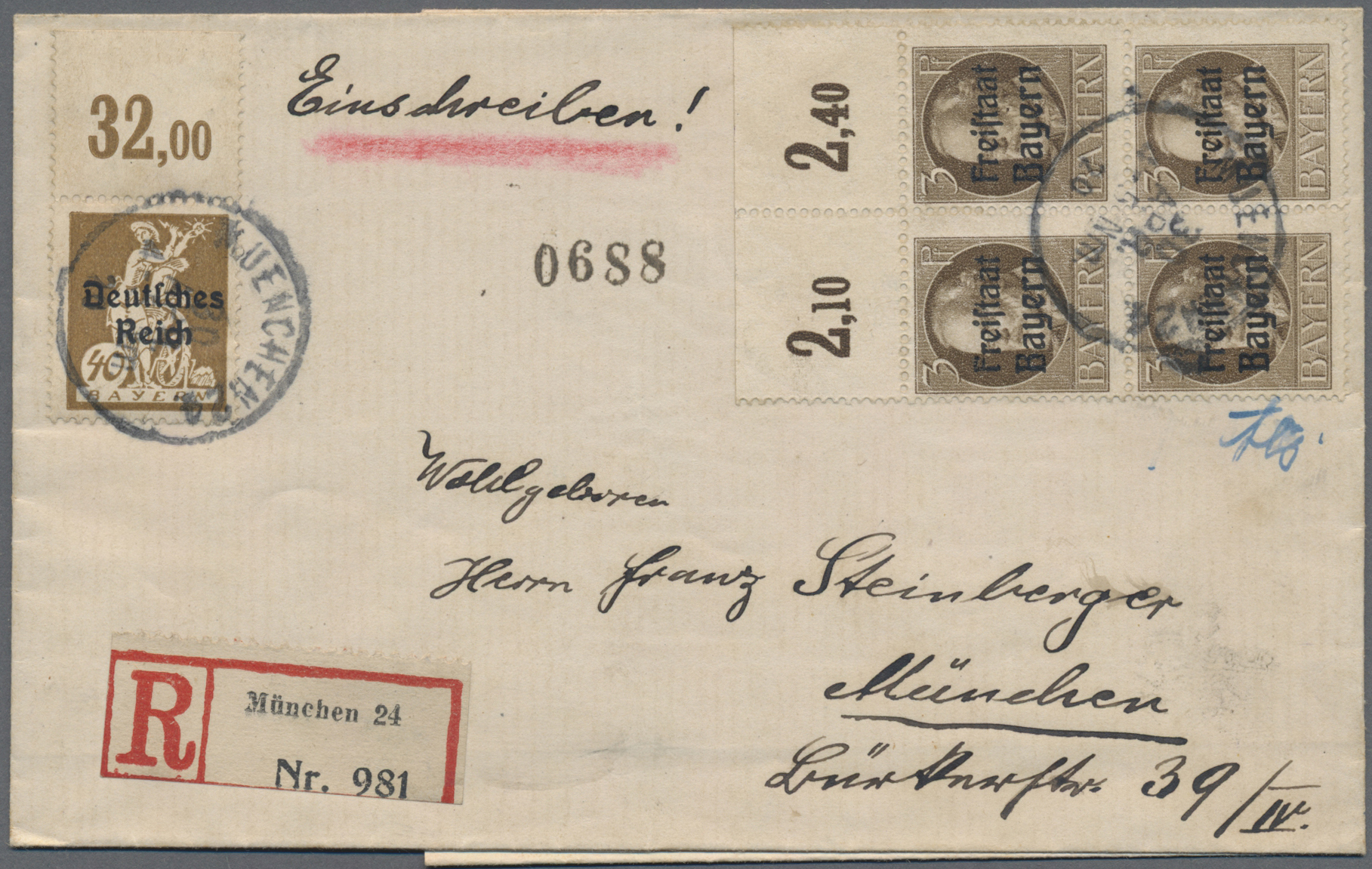 Stamp Auction - Bayern - Marken und Briefe - Sale #44 Collections ...