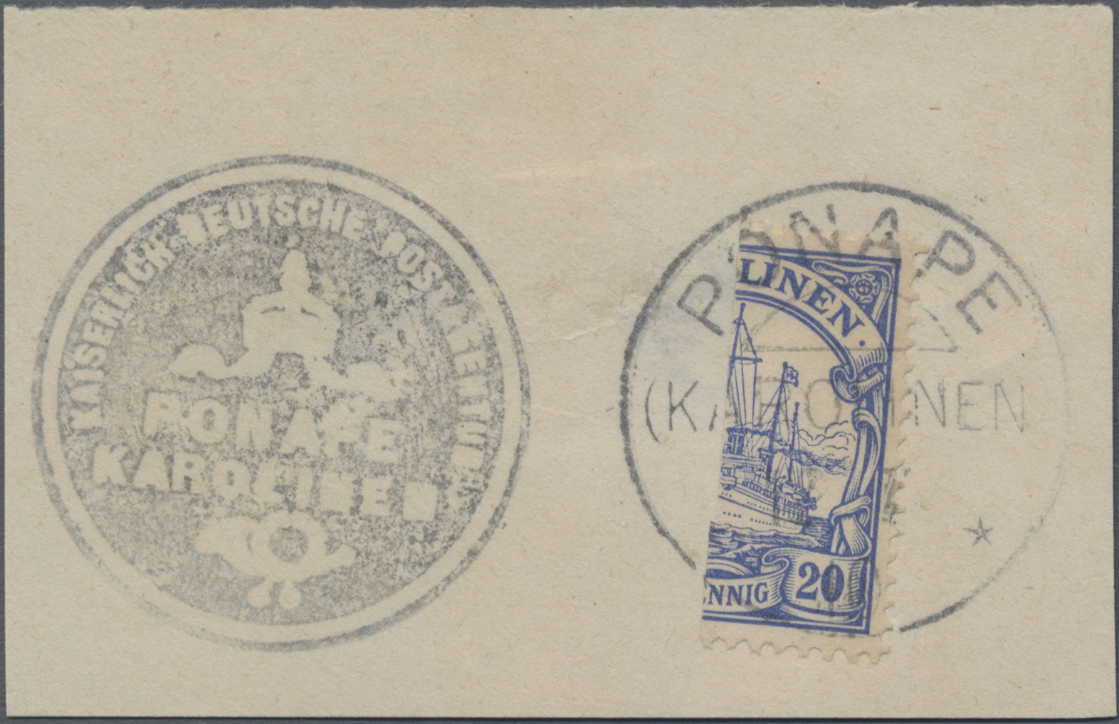 Stamp Auction - Deutsche Kolonien - Karolinen - Stempel - Sale #44 ...