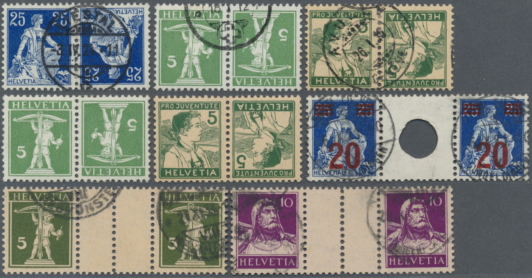 Stamp Auction - Schweiz - Zusammendrucke - Auction #40 Europe, lot 28135