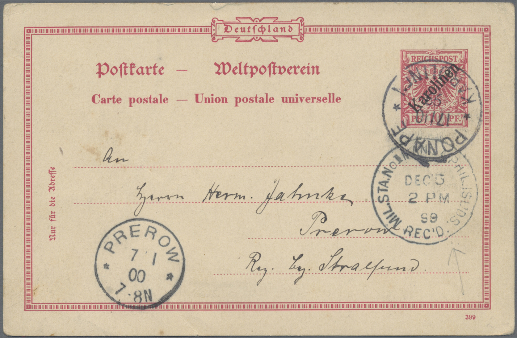 Stamp Auction - Deutsche Kolonien - Kiautschou - Ganzsachen - 58th ...